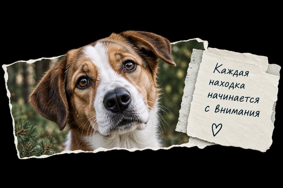Собака и записка: каждая находка начинается с внимания